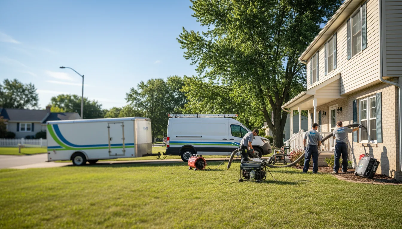 Flooded Basement Restoration And Cleanup With Repair in Pekin, IL near me